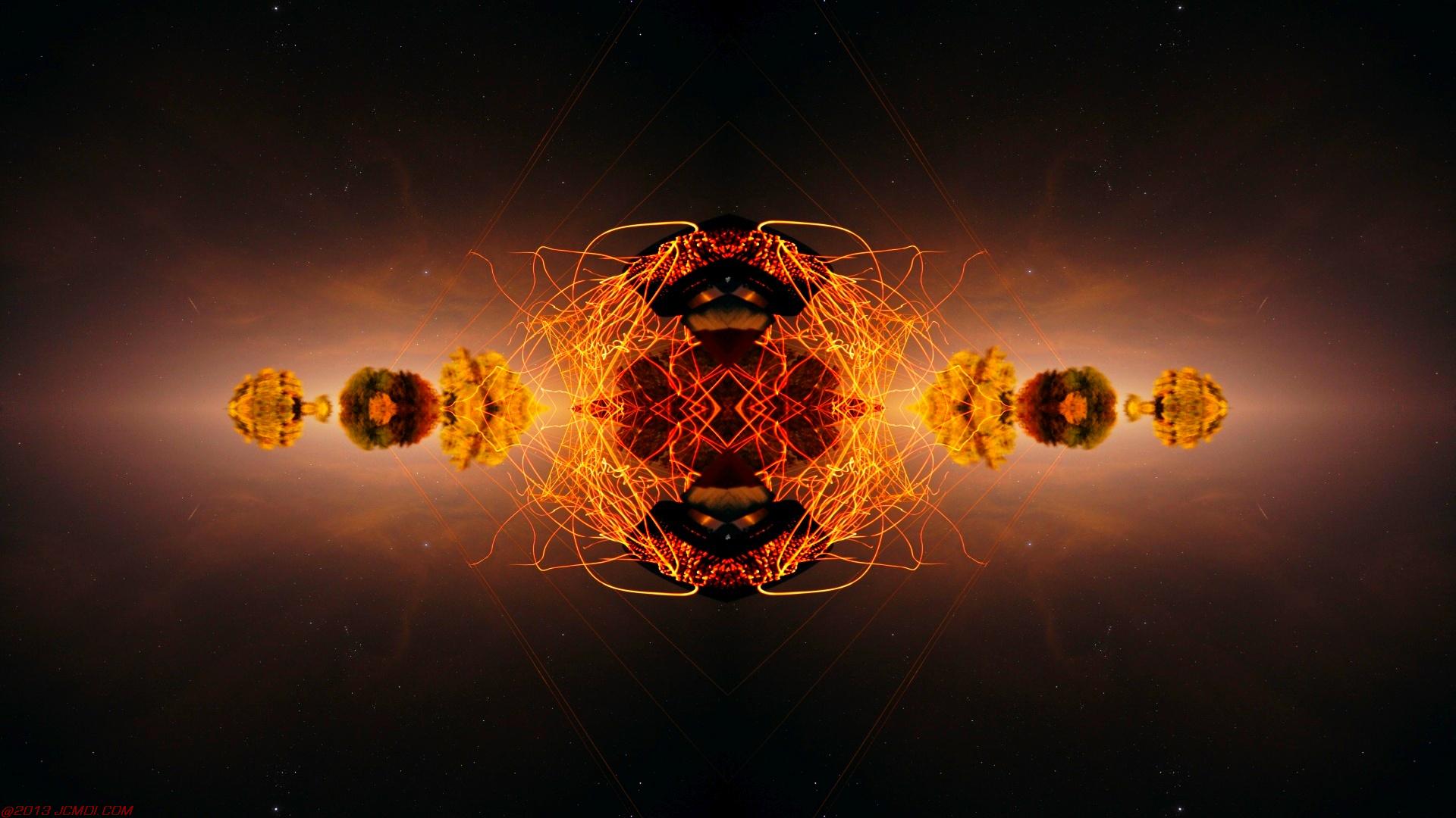 Chimney Sparks Abstract Artwork Timelapse Still Images